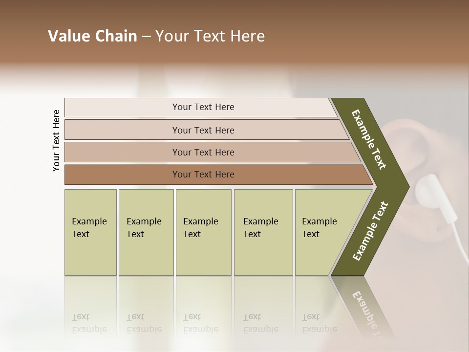 Business Ear Oneperson PowerPoint Template