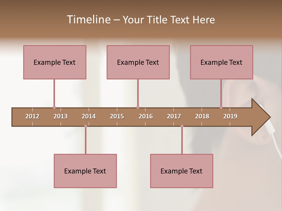 Business Ear Oneperson PowerPoint Template