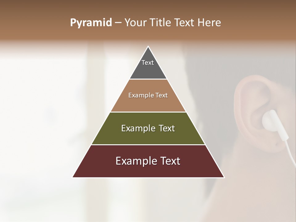 Business Ear Oneperson PowerPoint Template