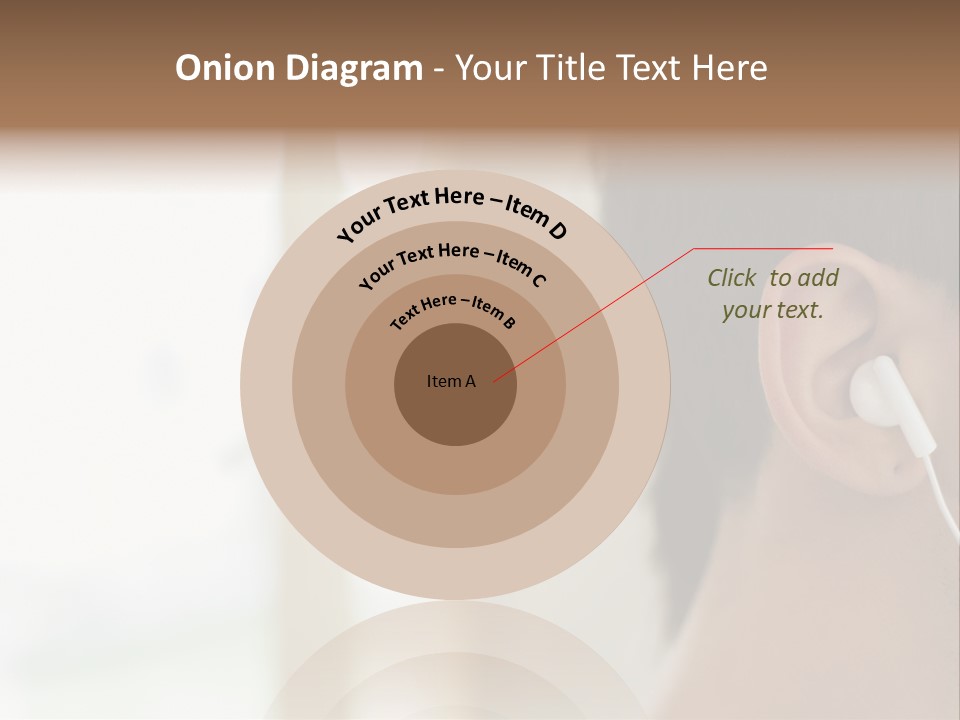 Business Ear Oneperson PowerPoint Template