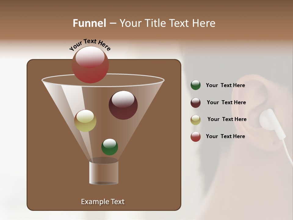 Business Ear Oneperson PowerPoint Template