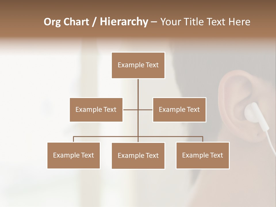 Business Ear Oneperson PowerPoint Template