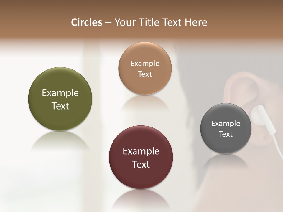 Business Ear Oneperson PowerPoint Template