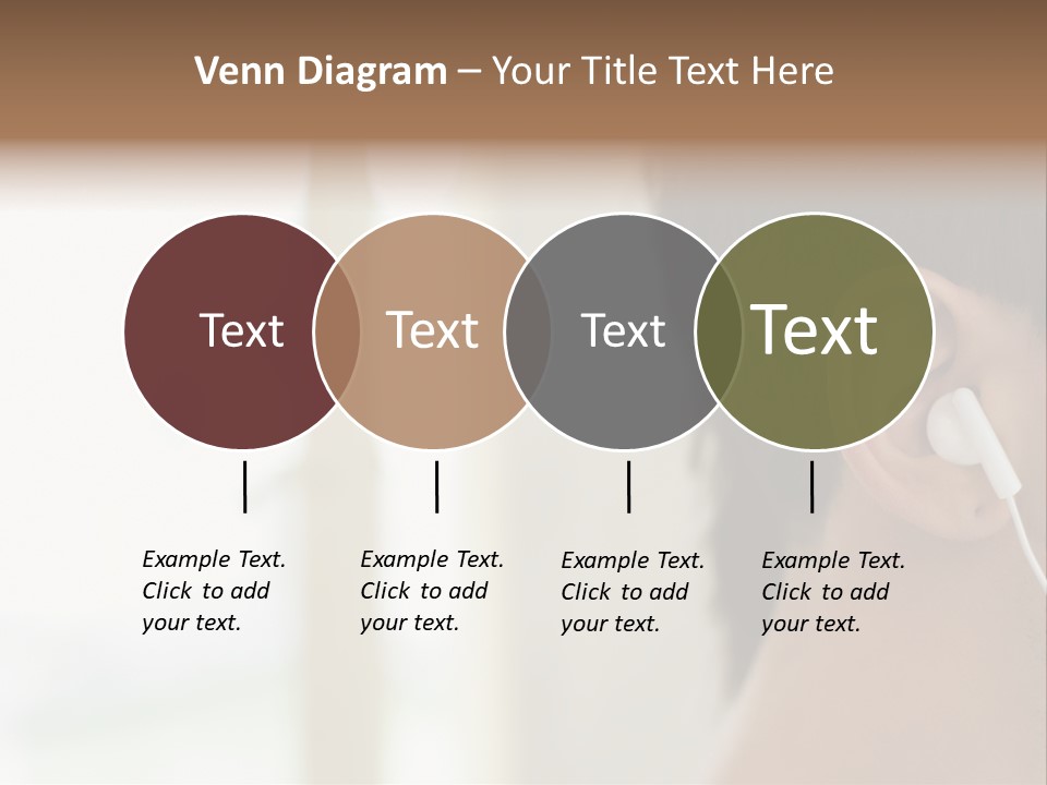 Business Ear Oneperson PowerPoint Template