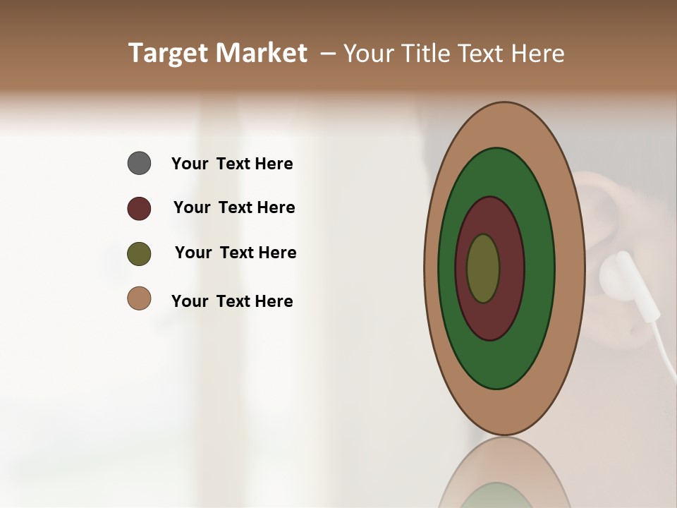 Business Ear Oneperson PowerPoint Template