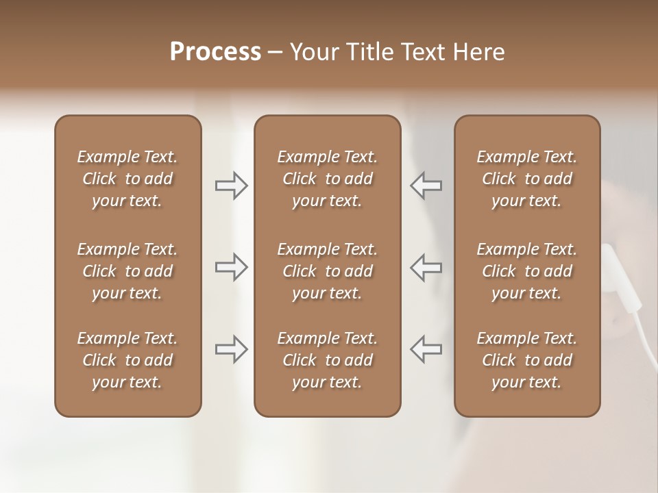 Business Ear Oneperson PowerPoint Template