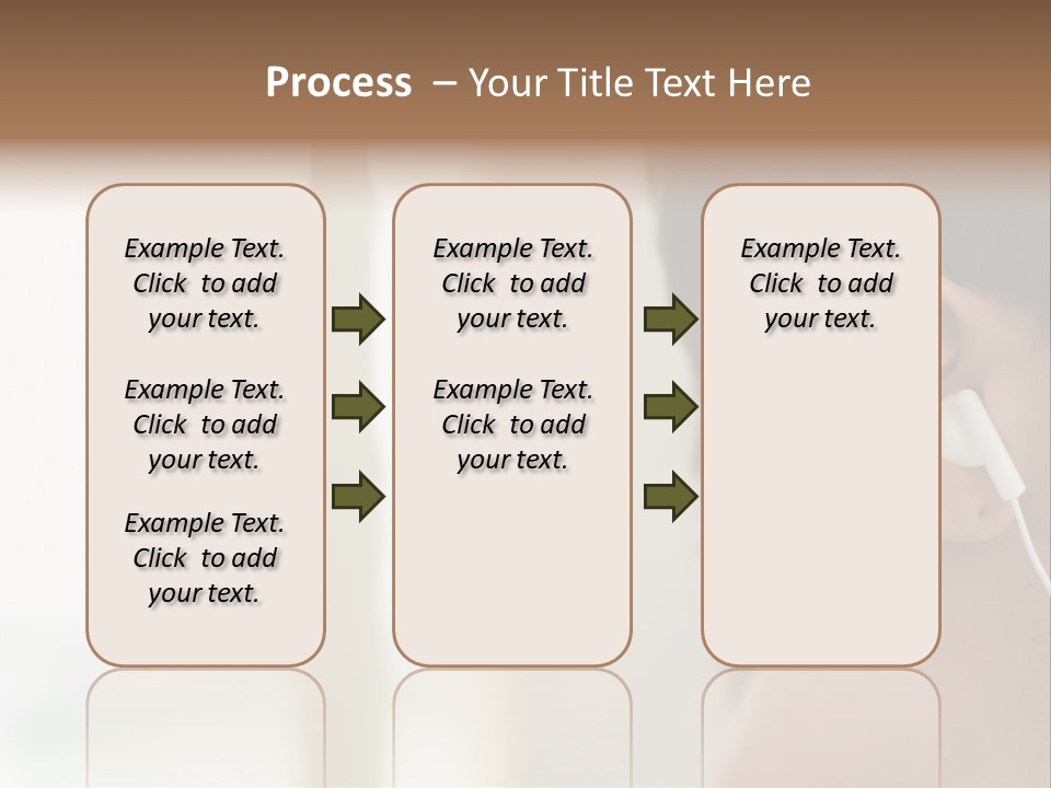 Business Ear Oneperson PowerPoint Template