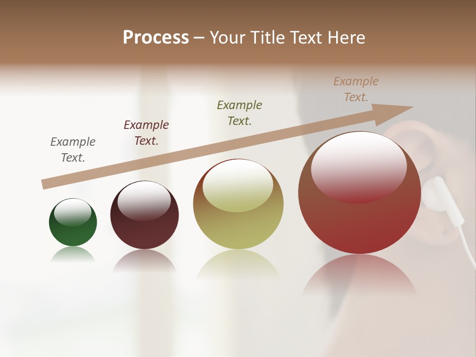 Business Ear Oneperson PowerPoint Template