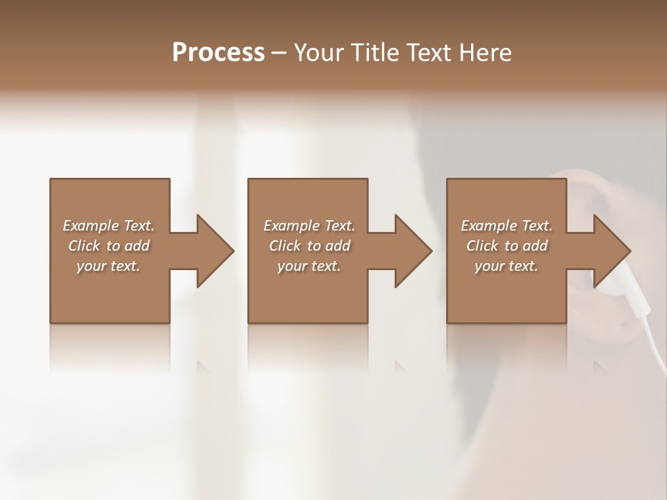 Business Ear Oneperson PowerPoint Template