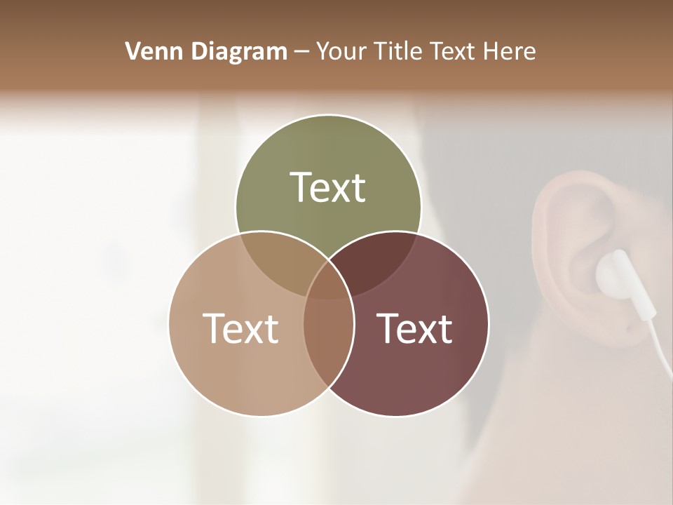 Business Ear Oneperson PowerPoint Template