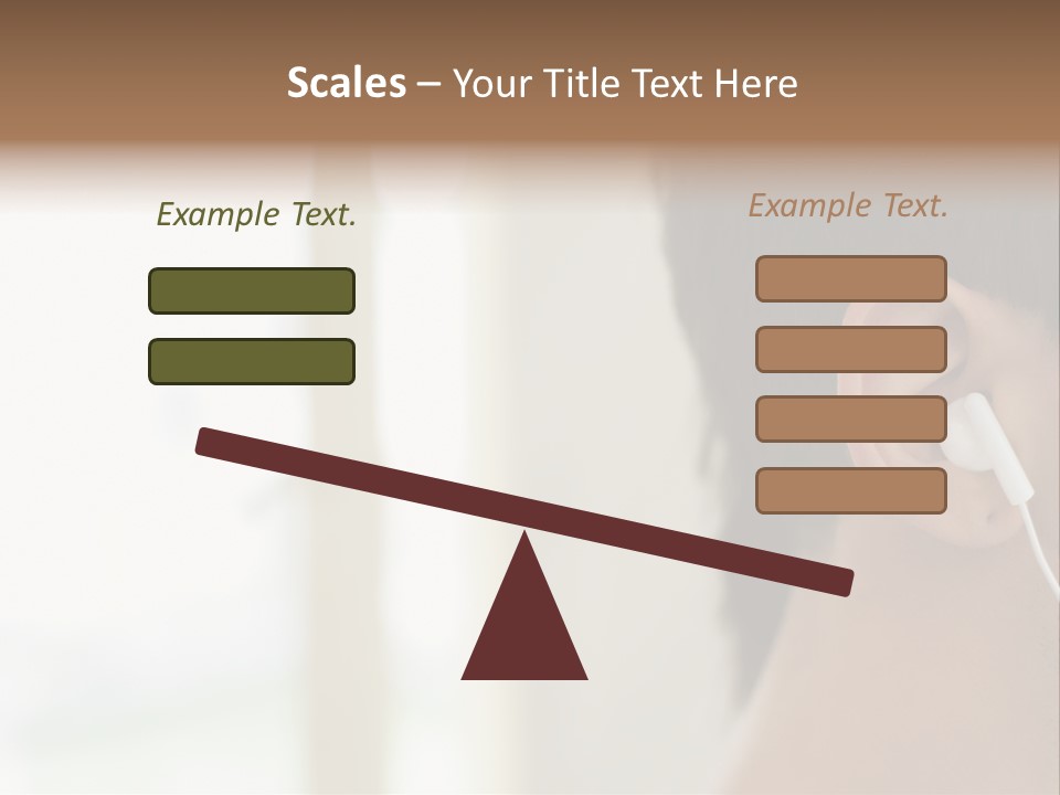 Business Ear Oneperson PowerPoint Template