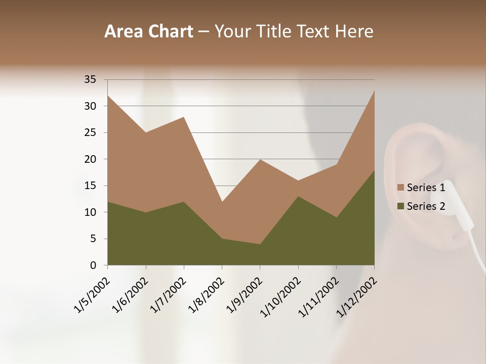 Business Ear Oneperson PowerPoint Template