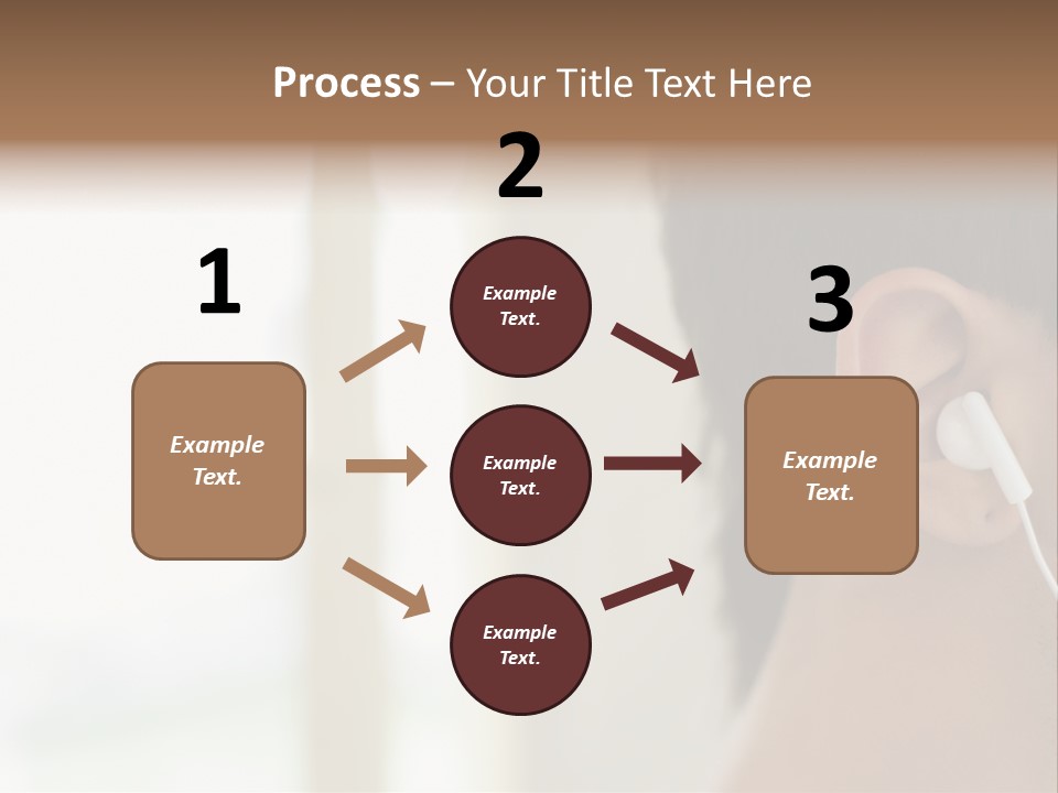 Business Ear Oneperson PowerPoint Template