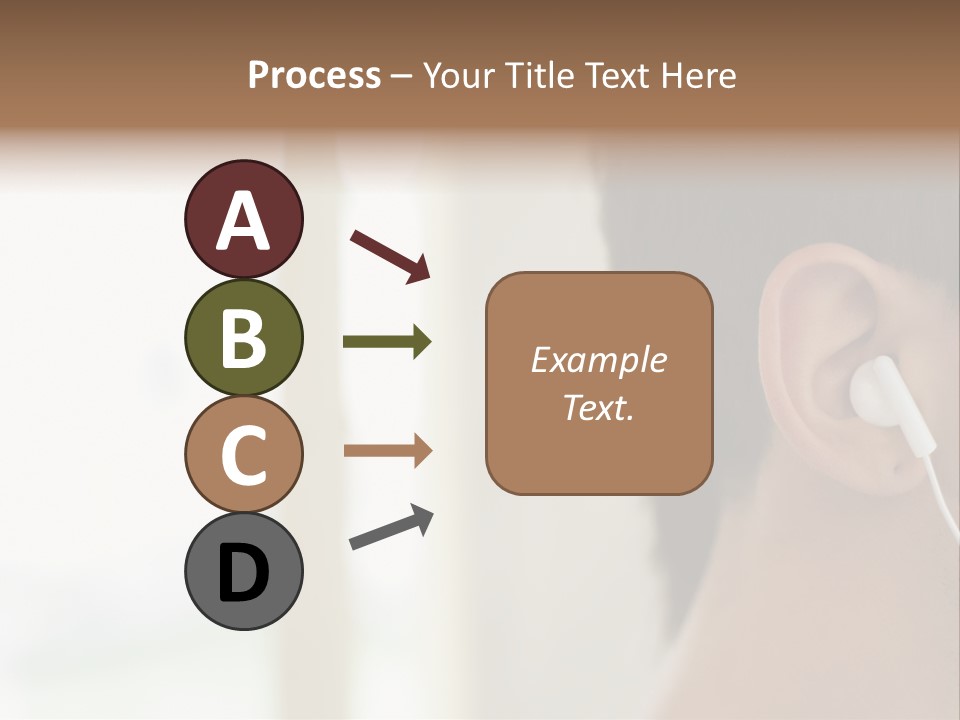 Business Ear Oneperson PowerPoint Template