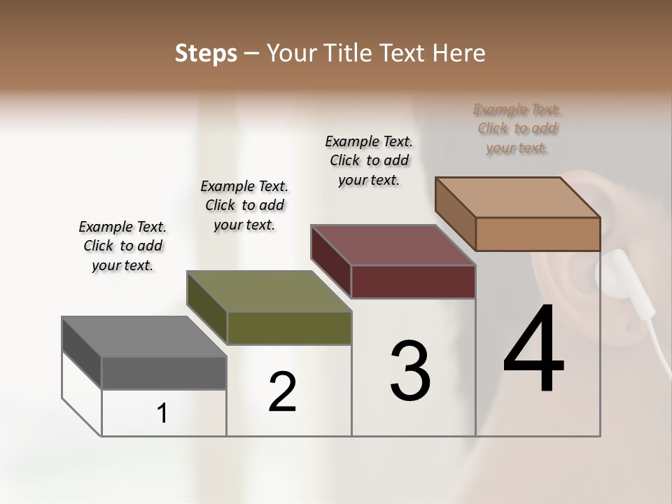Business Ear Oneperson PowerPoint Template