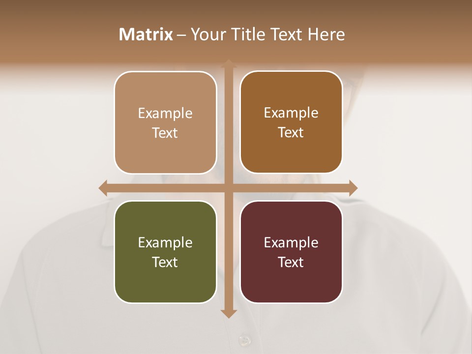 Young Man In A Grey Polo Shirt PowerPoint Template