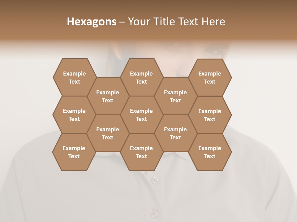 Young Man In A Grey Polo Shirt PowerPoint Template