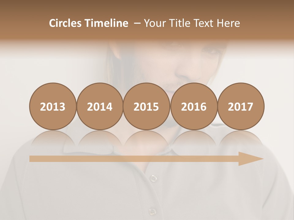 Young Man In A Grey Polo Shirt PowerPoint Template