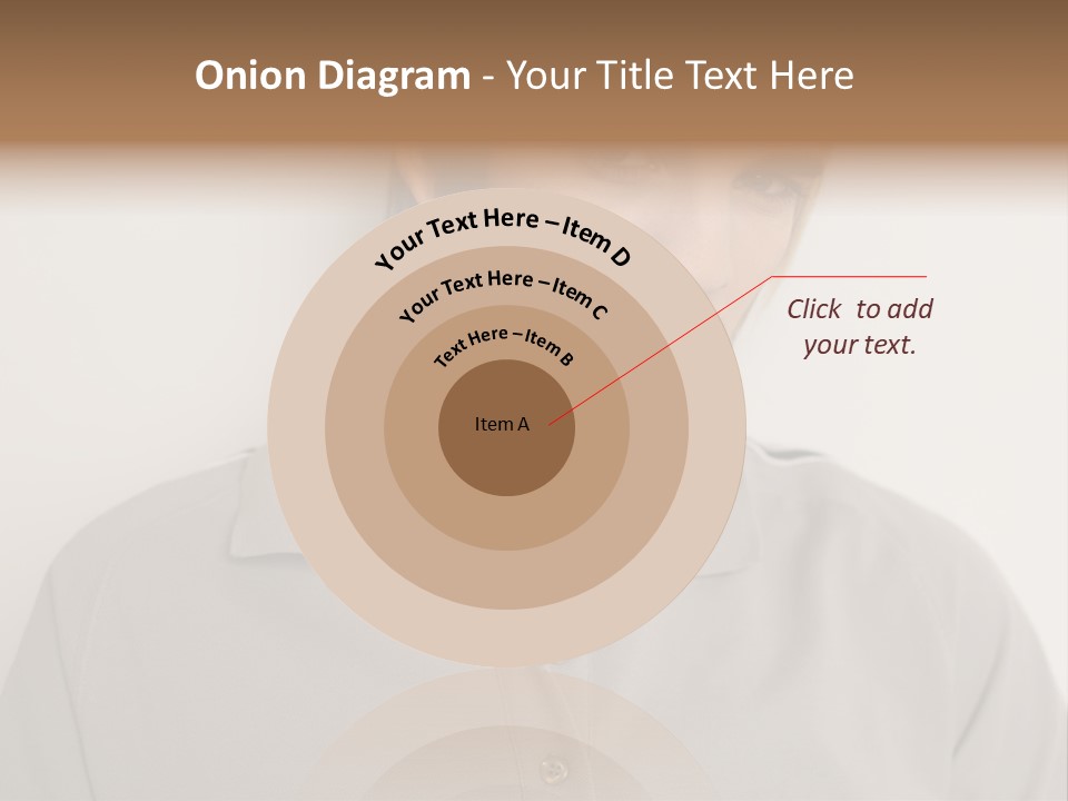 Young Man In A Grey Polo Shirt PowerPoint Template