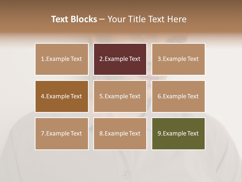 Young Man In A Grey Polo Shirt PowerPoint Template