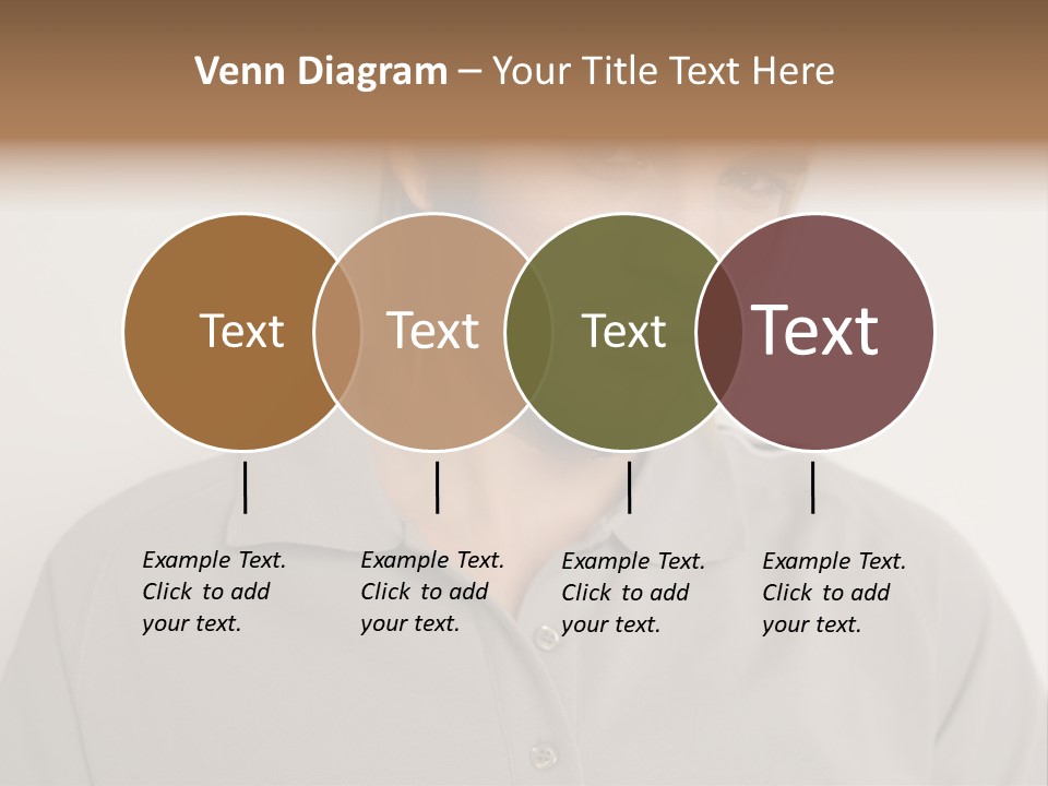 Young Man In A Grey Polo Shirt PowerPoint Template