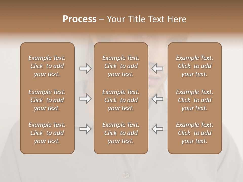 Young Man In A Grey Polo Shirt PowerPoint Template