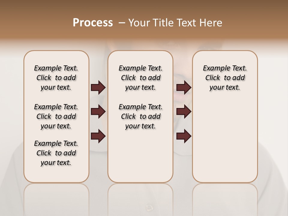 Young Man In A Grey Polo Shirt PowerPoint Template