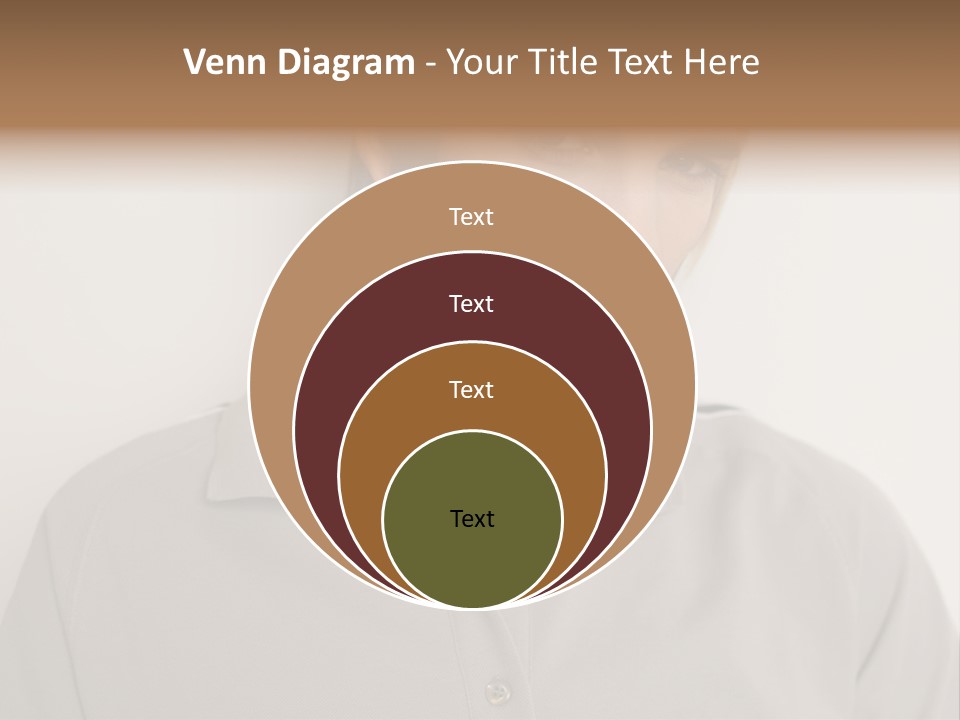 Young Man In A Grey Polo Shirt PowerPoint Template