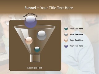 Woman Making A Paper Chain PowerPoint Template