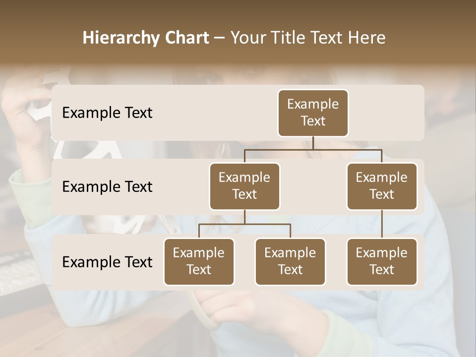 Woman Making A Paper Chain PowerPoint Template