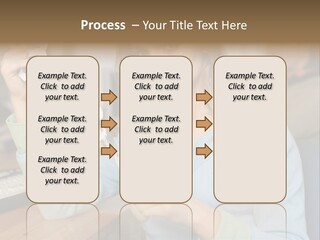 Woman Making A Paper Chain PowerPoint Template