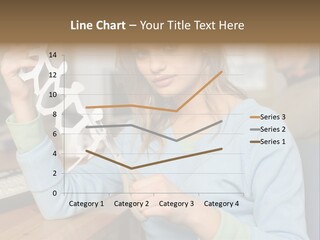 Woman Making A Paper Chain PowerPoint Template
