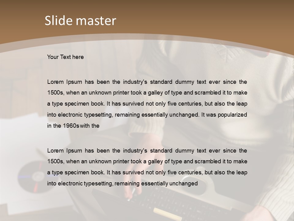 Man Sitting On The Floor With Laptop PowerPoint Template