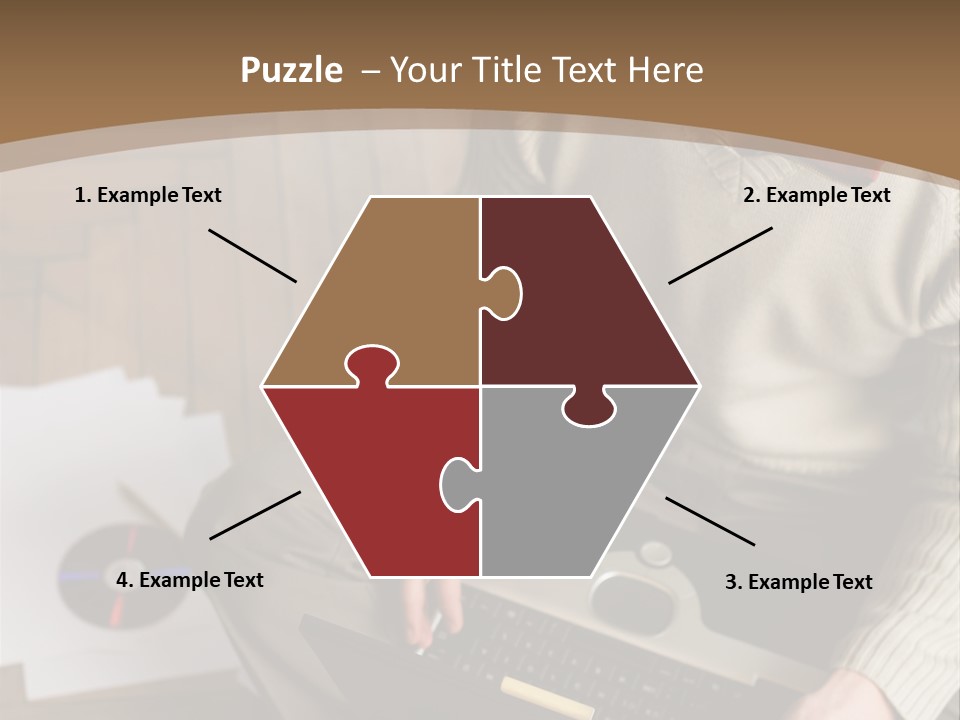 Man Sitting On The Floor With Laptop PowerPoint Template