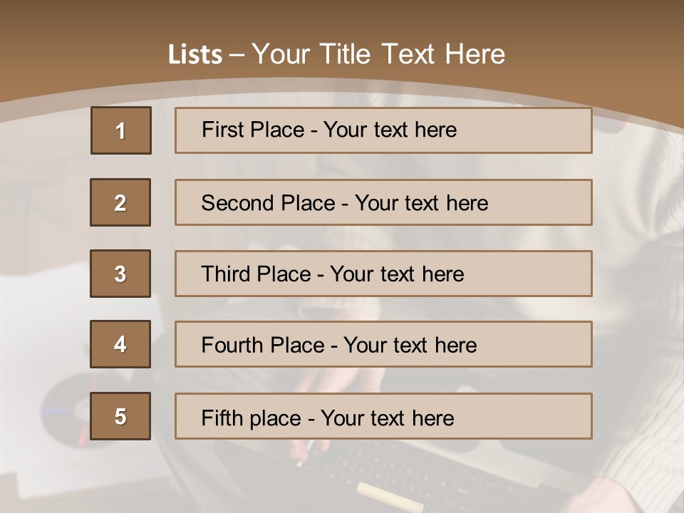 Man Sitting On The Floor With Laptop PowerPoint Template