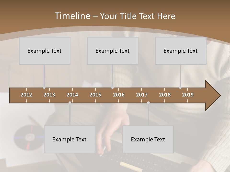 Man Sitting On The Floor With Laptop PowerPoint Template