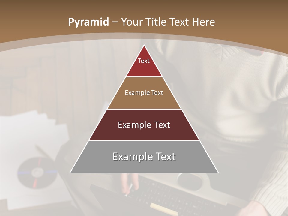 Man Sitting On The Floor With Laptop PowerPoint Template