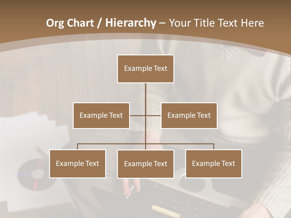 Man Sitting On The Floor With Laptop PowerPoint Template
