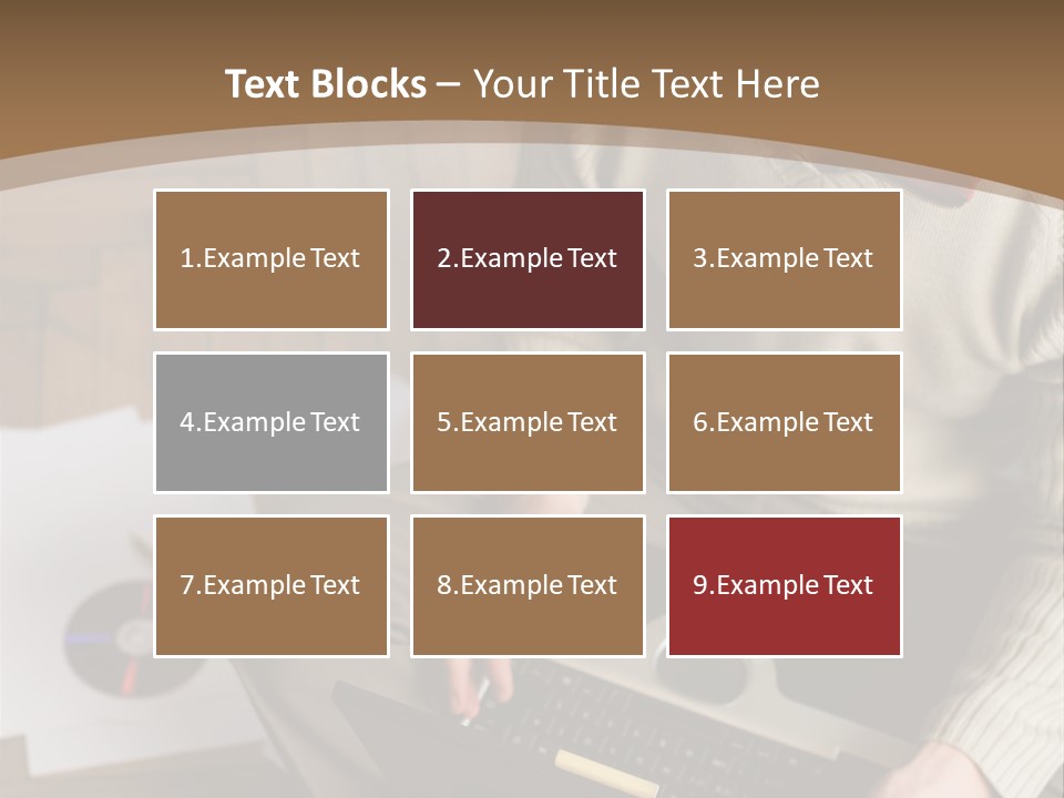 Man Sitting On The Floor With Laptop PowerPoint Template