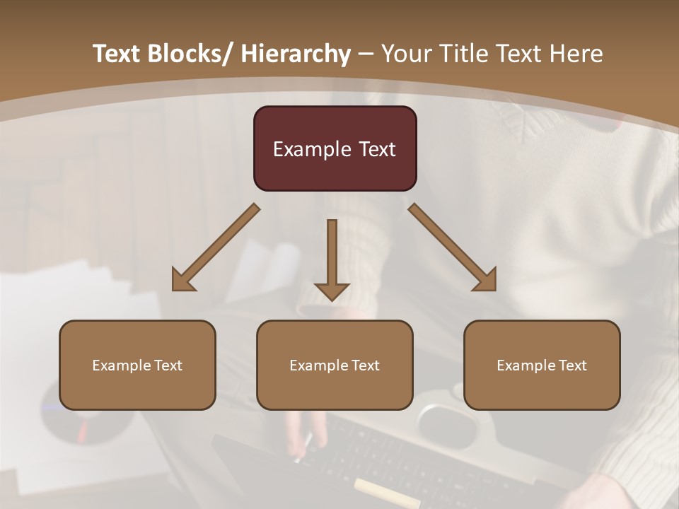 Man Sitting On The Floor With Laptop PowerPoint Template