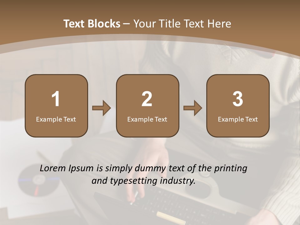 Man Sitting On The Floor With Laptop PowerPoint Template