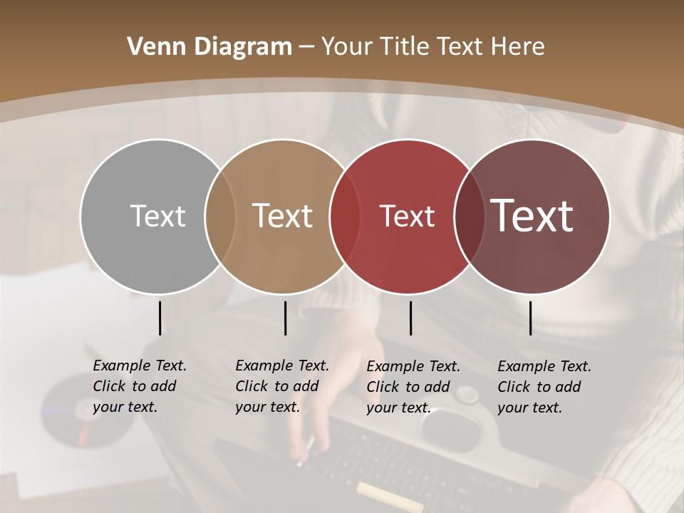 Man Sitting On The Floor With Laptop PowerPoint Template