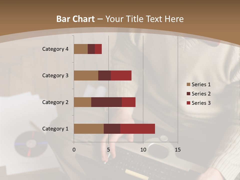 Man Sitting On The Floor With Laptop PowerPoint Template