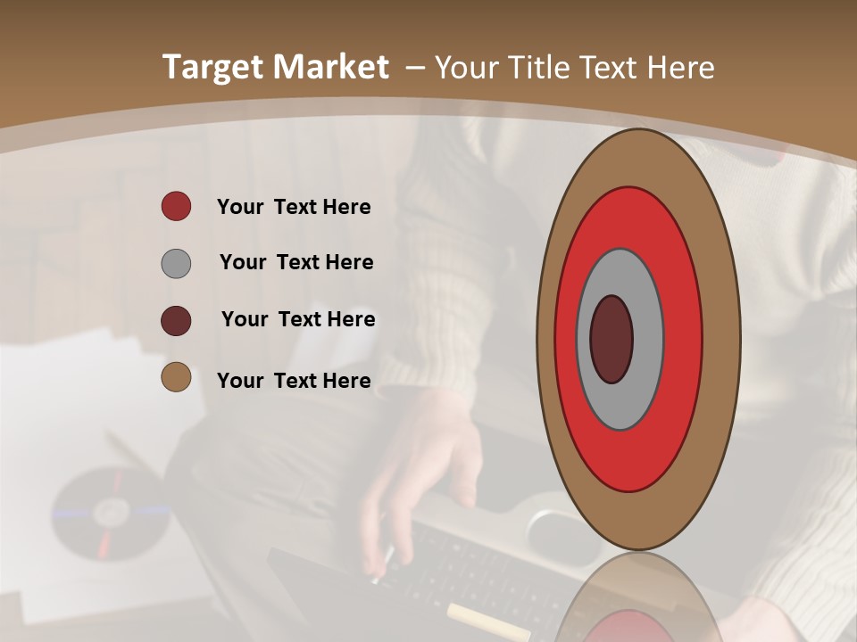 Man Sitting On The Floor With Laptop PowerPoint Template