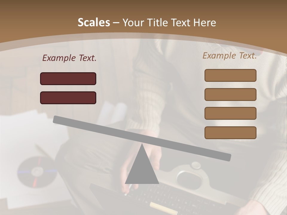 Man Sitting On The Floor With Laptop PowerPoint Template