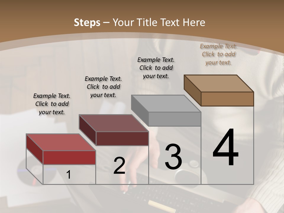 Man Sitting On The Floor With Laptop PowerPoint Template