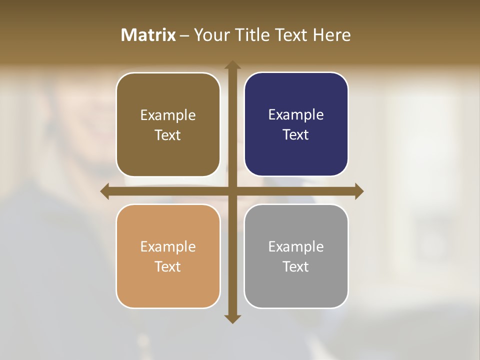 Man Offering Coffee Cup PowerPoint Template