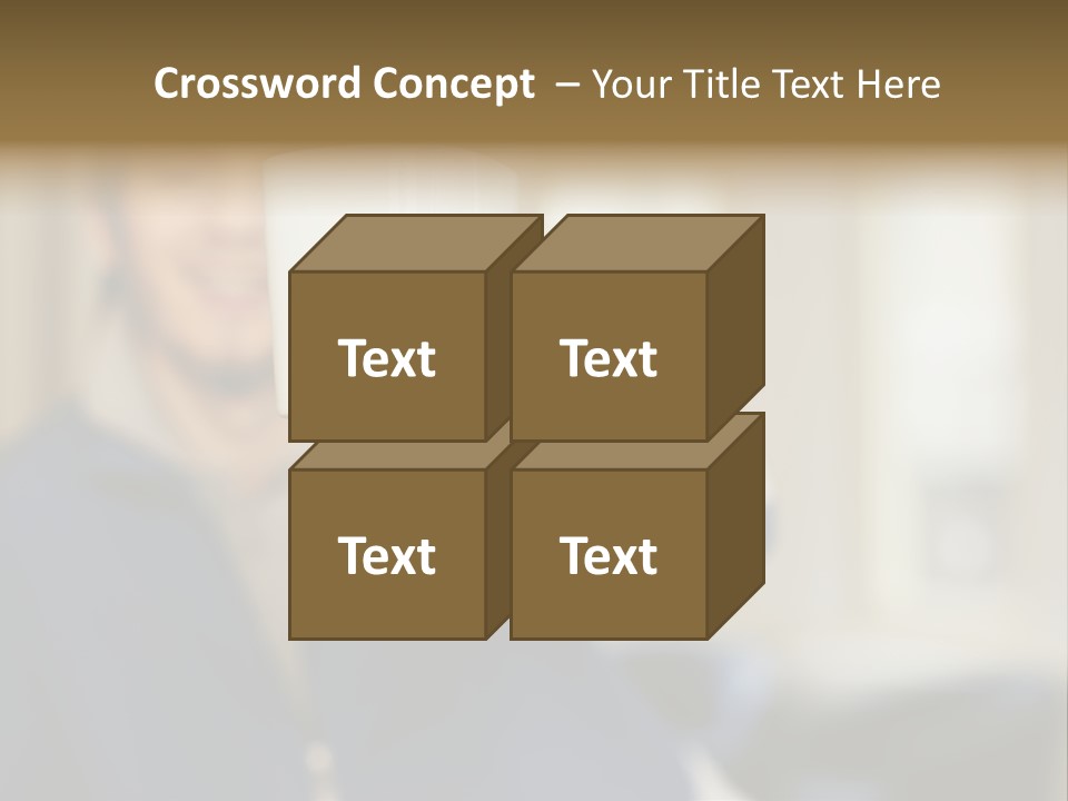 Man Offering Coffee Cup PowerPoint Template