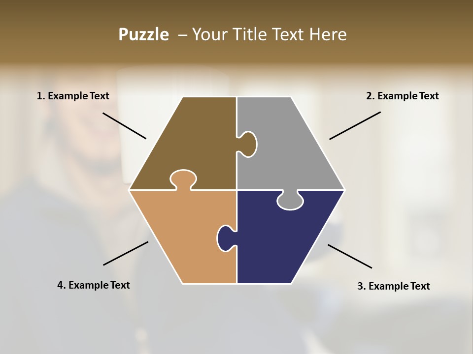 Man Offering Coffee Cup PowerPoint Template