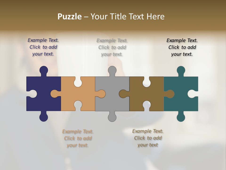 Man Offering Coffee Cup PowerPoint Template